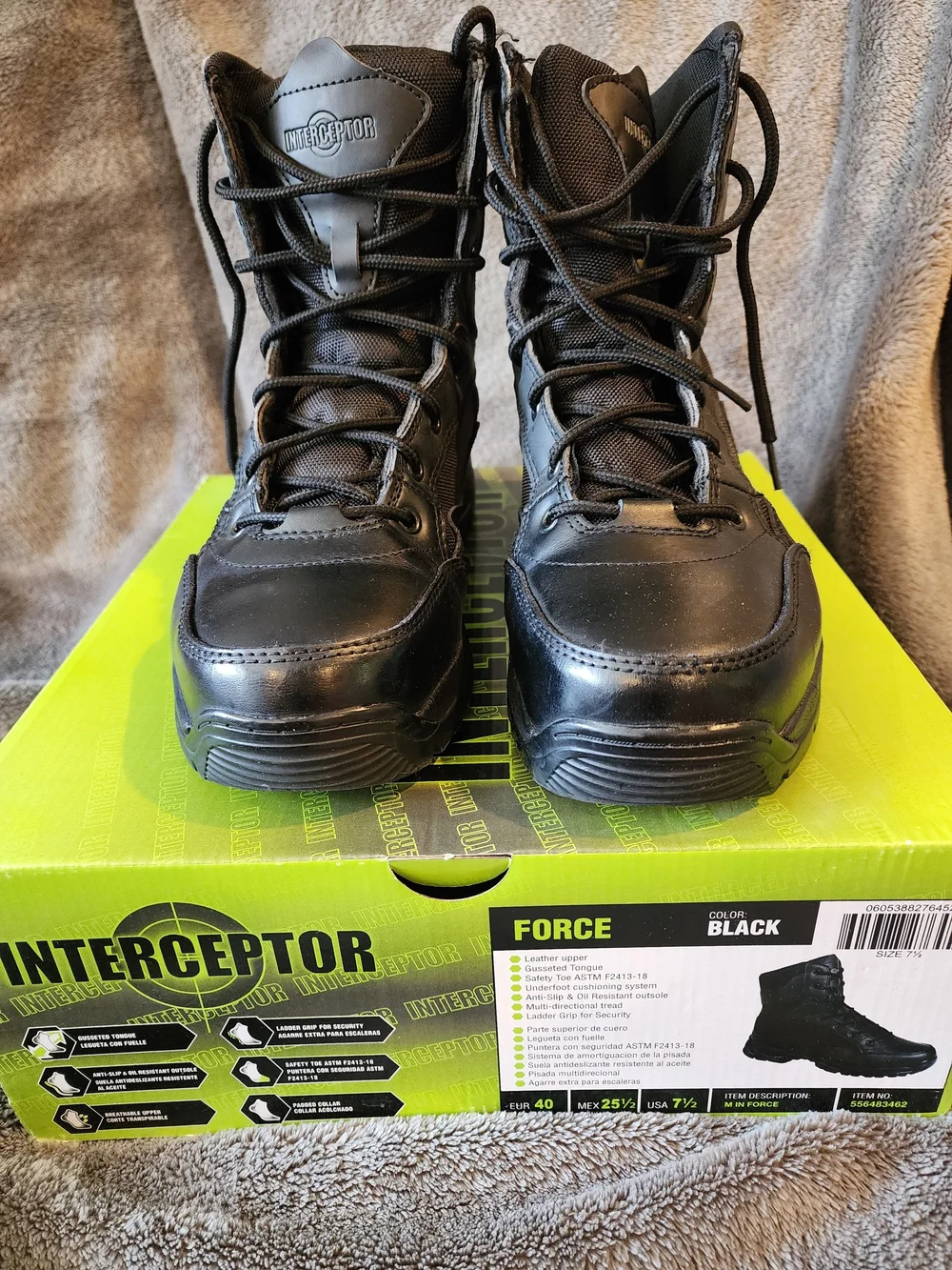 Interceptor Force Tactical Boots - Black